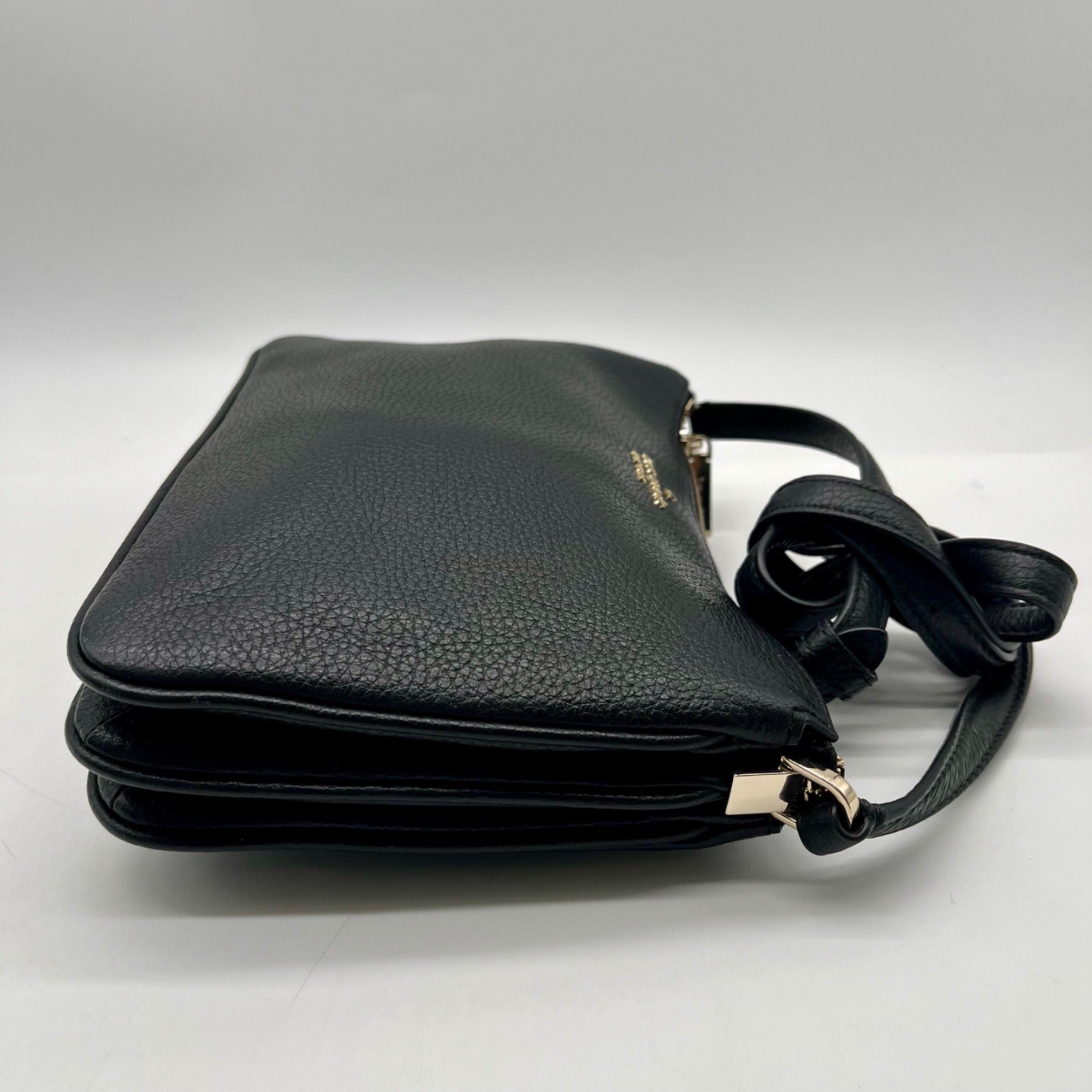 Kate Spade Black Pebbled Leather Crossbody Bag