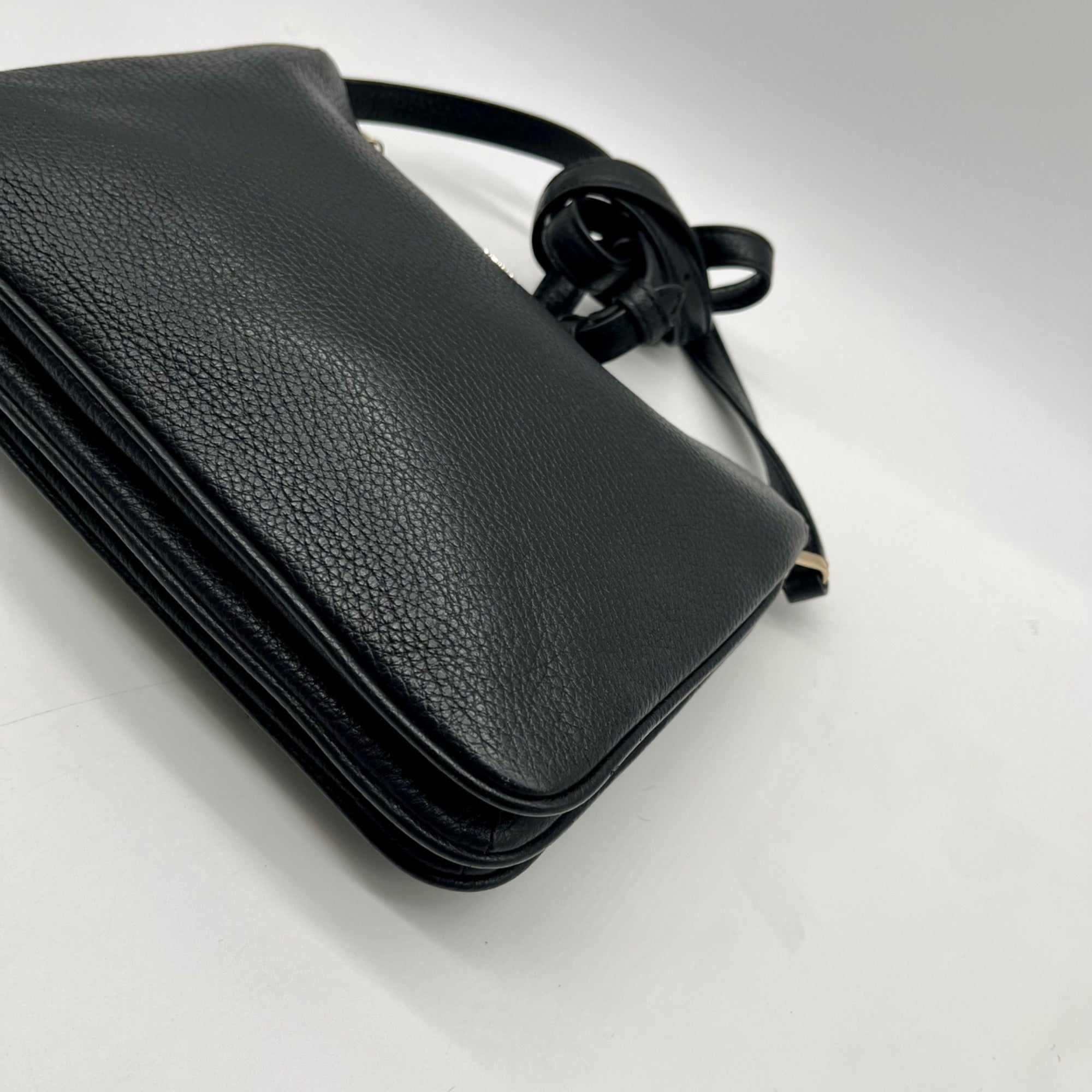 Kate Spade Black Pebbled Leather Crossbody Bag