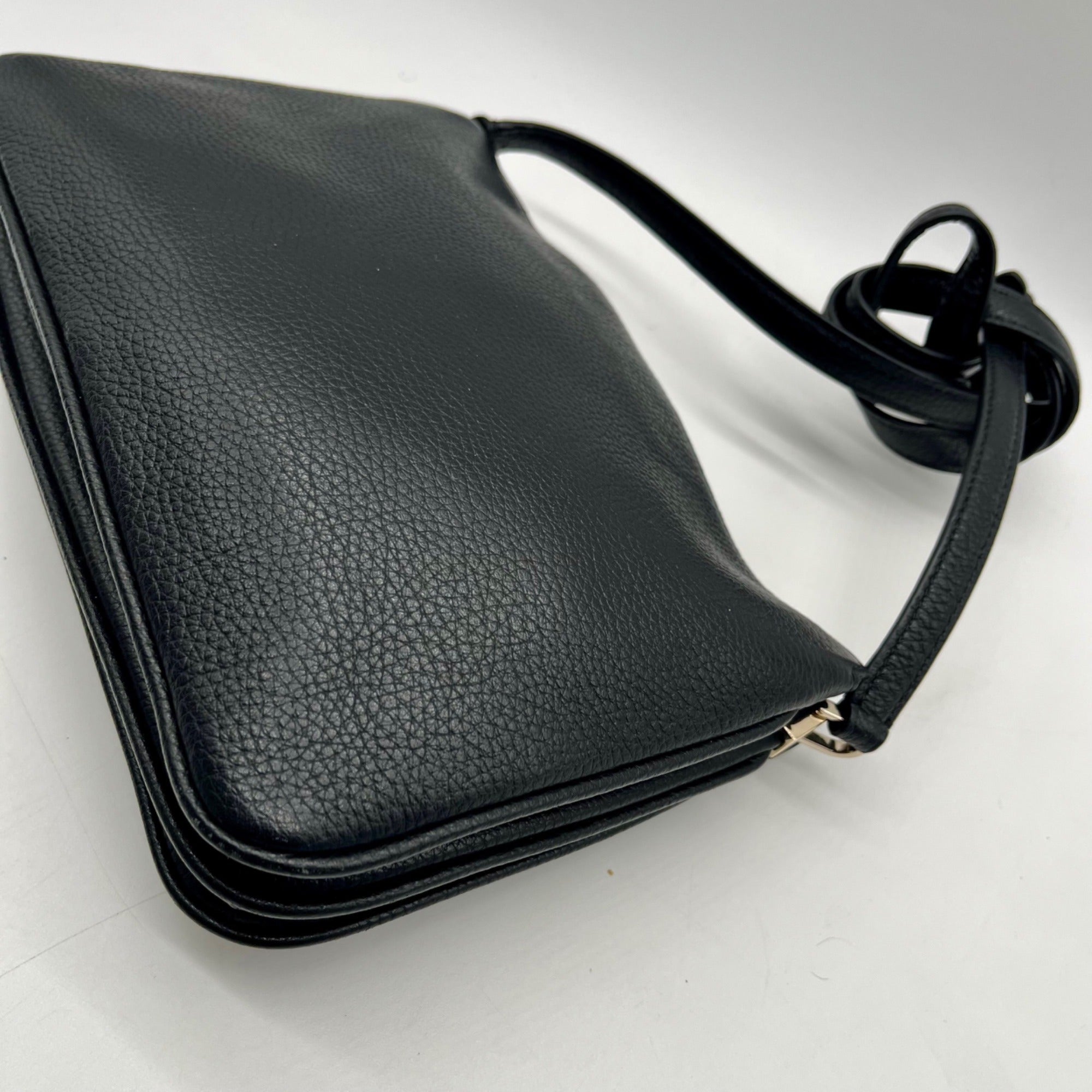 Kate Spade Black Pebbled Leather Crossbody Bag