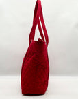 Vera Bradley Red Quilted Fabric Vera Shoulder Bag