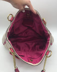 Coach Color-Block Poppy Pebbled Leather Tote Bag- 24082