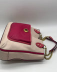 Coach Color-Block Poppy Pebbled Leather Tote Bag- 24082