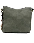 Jen and Co Grey Hobo Style Shoulder Bag