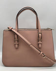 Kate Spade Rose Blush Saffiano Leather Connie Convertible Satchel Bag