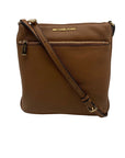 Michael Kors Acorn Pebbled Leather Small Flat Crossbody