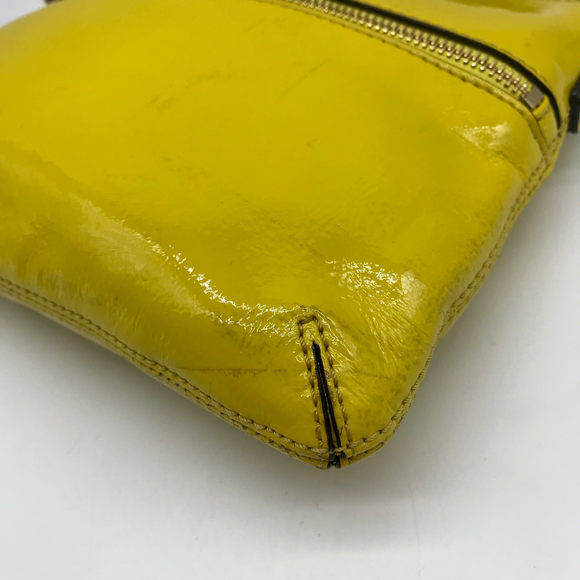 Kate Spade Yellow Leather Tenley Flicker Crossbody