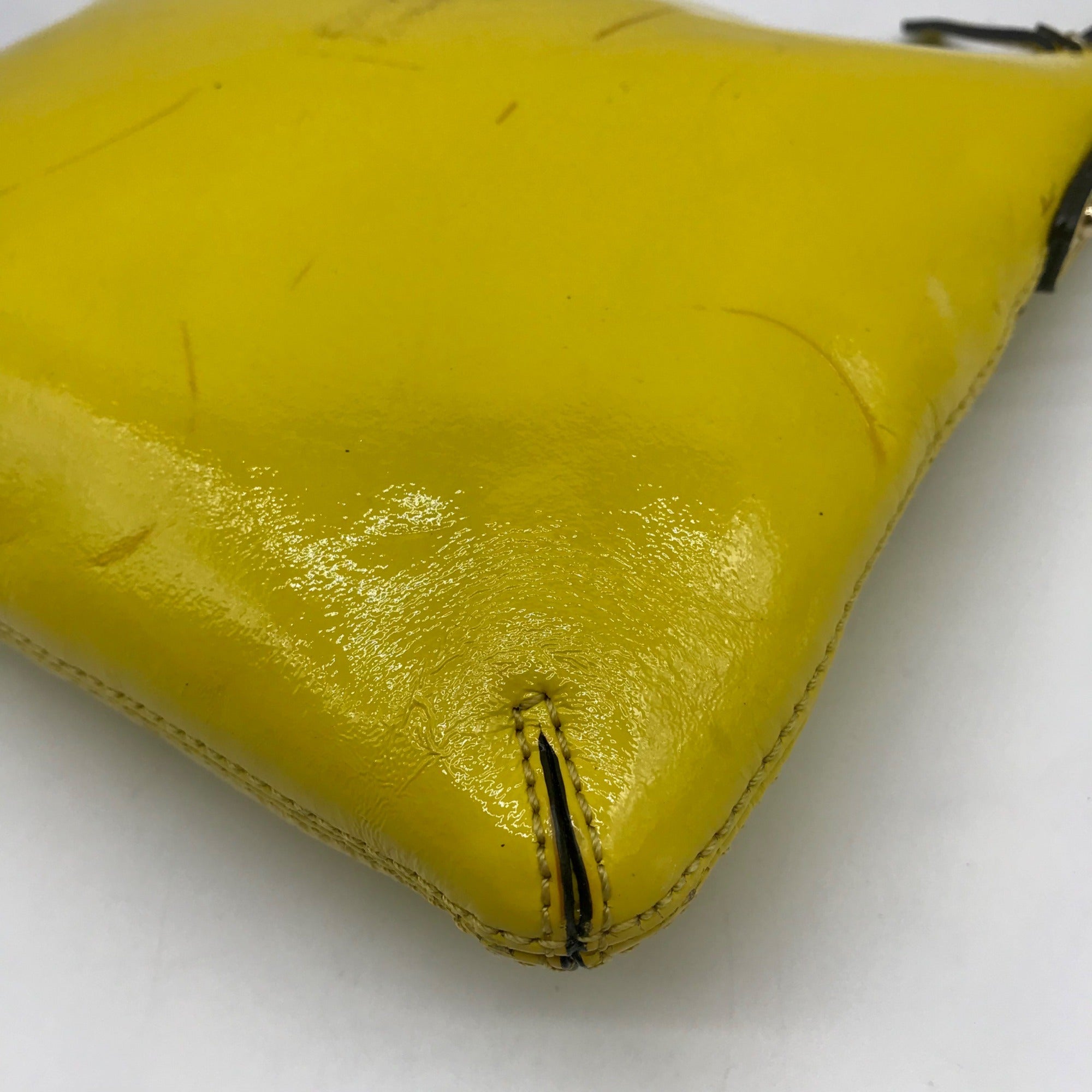 Kate Spade Yellow Leather Tenley Flicker Crossbody