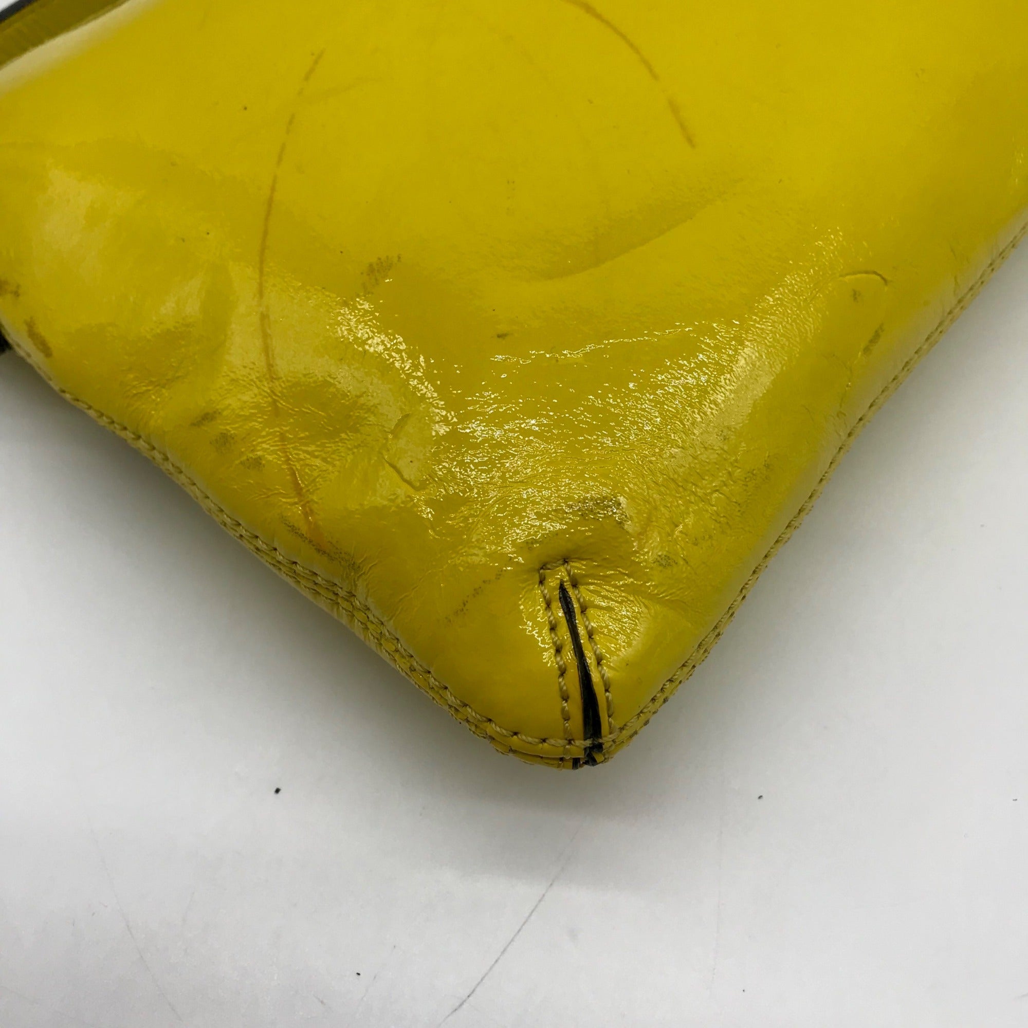 Kate Spade Yellow Leather Tenley Flicker Crossbody