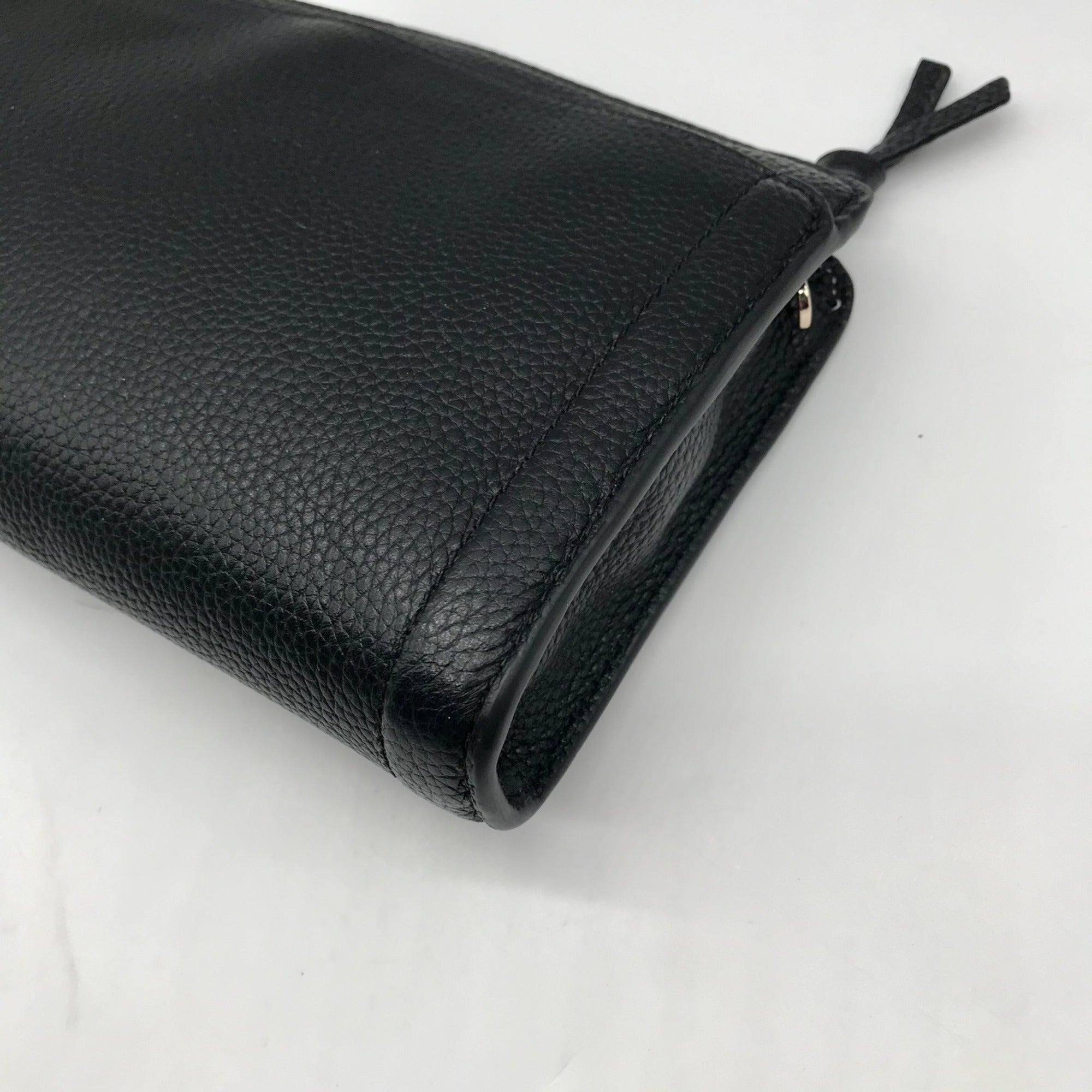 Kate Spade Black Pebbled Leather Knott Crossbody Bag