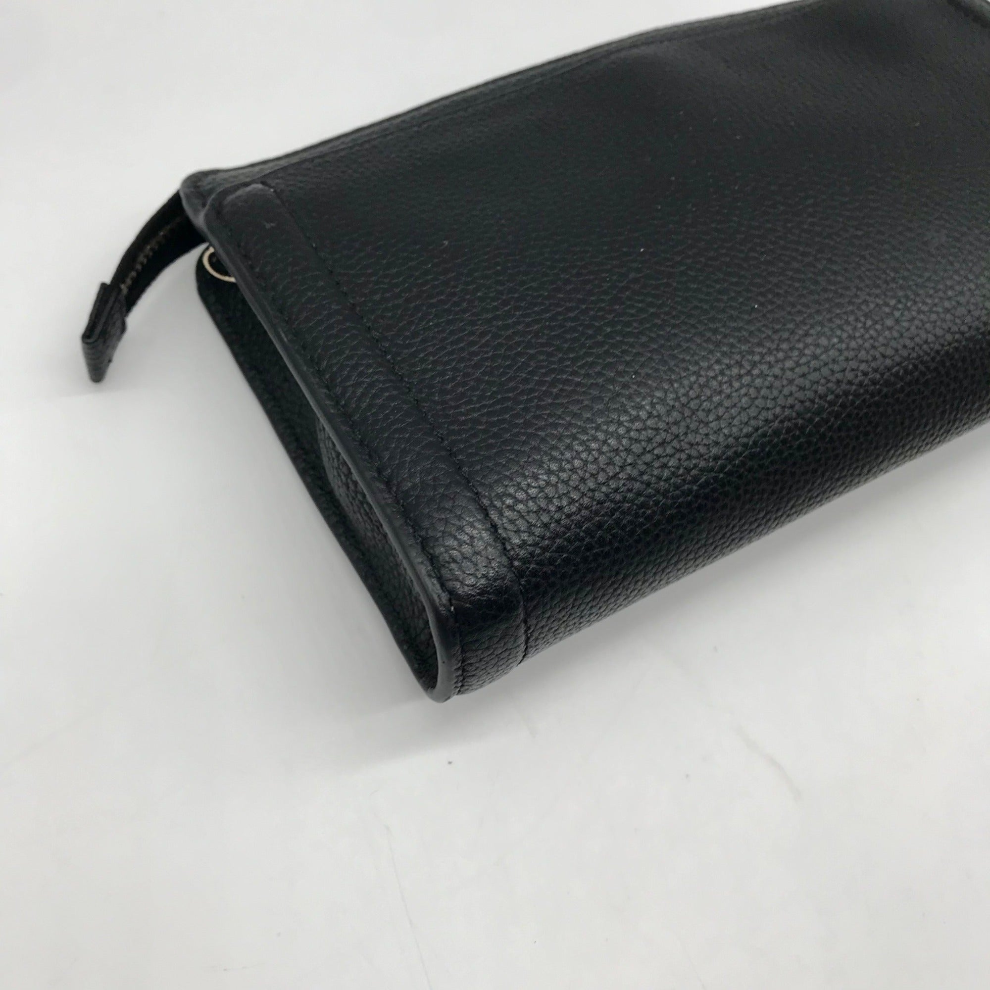 Kate Spade Black Pebbled Leather Knott Crossbody Bag