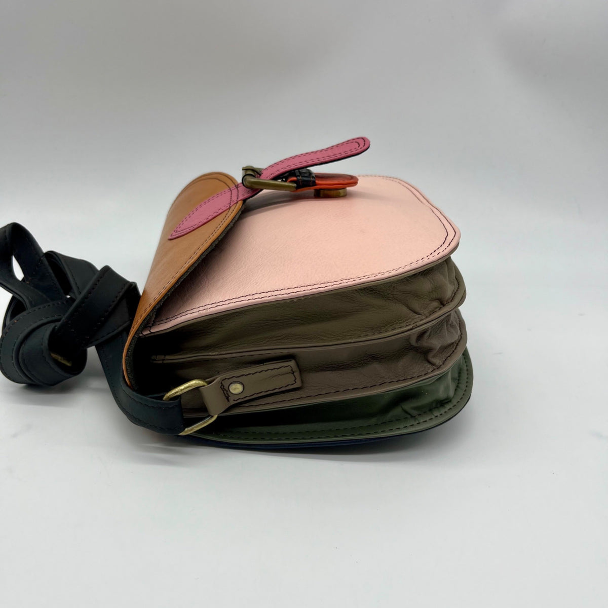 Soruka Multicolored Leather Crossbody Bag