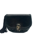 Judith Leiber Black Snakeskin Evening Convertible Crossbody Bag