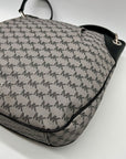 Michael Kors Jet Set Grey Coated Canvas Shoulder Bag