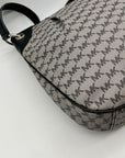 Michael Kors Jet Set Grey Coated Canvas Shoulder Bag