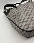 Michael Kors Jet Set Grey Coated Canvas Shoulder Bag