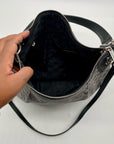Michael Kors Jet Set Grey Coated Canvas Shoulder Bag