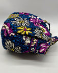 Vera Bradley Blue African Violet Floral Pattern Tote Bag