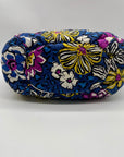 Vera Bradley Blue African Violet Floral Pattern Tote Bag