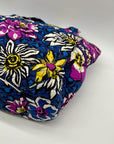 Vera Bradley Blue African Violet Floral Pattern Tote Bag