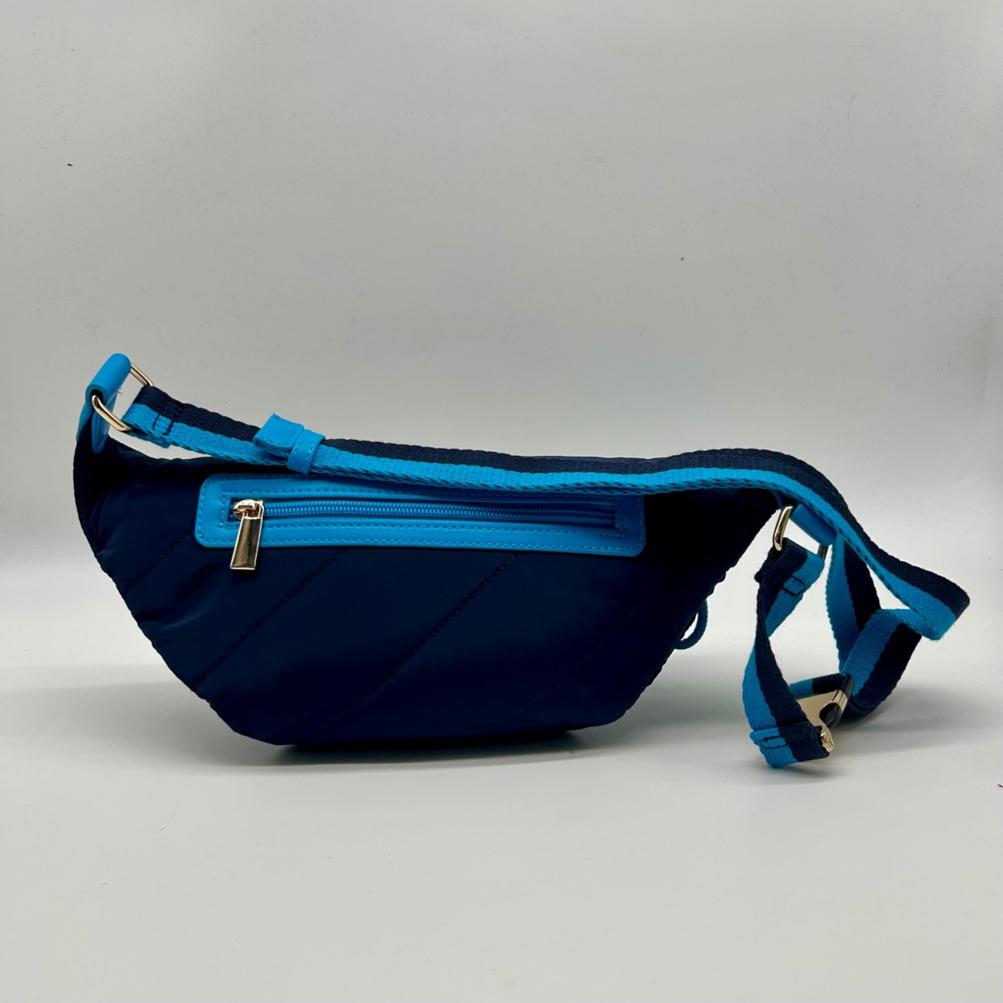 On 34th Nylon Blue Belt Bag