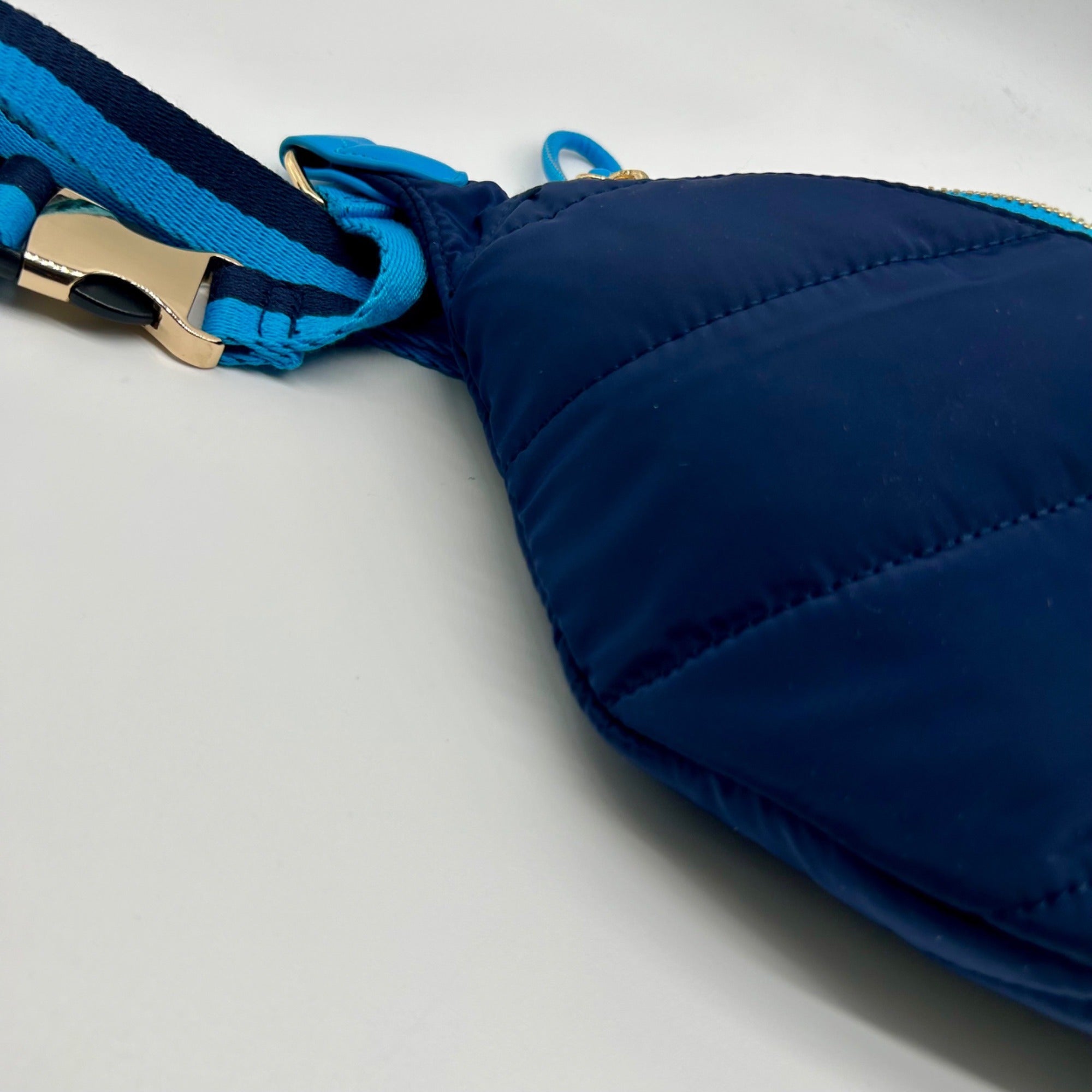 On 34th Nylon Blue Belt Bag