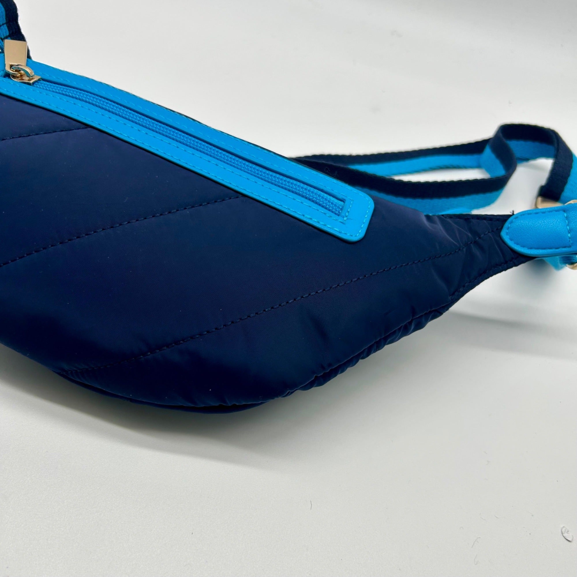 On 34th Nylon Blue Belt Bag