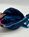 On 34th Nylon Blue Belt Bag
