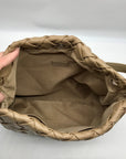 Like Dreams Beige Woven Faux Leather Hazel Tote Bag