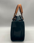 Dooney & Bourke Blue Smooth Leather Convertible Satchel