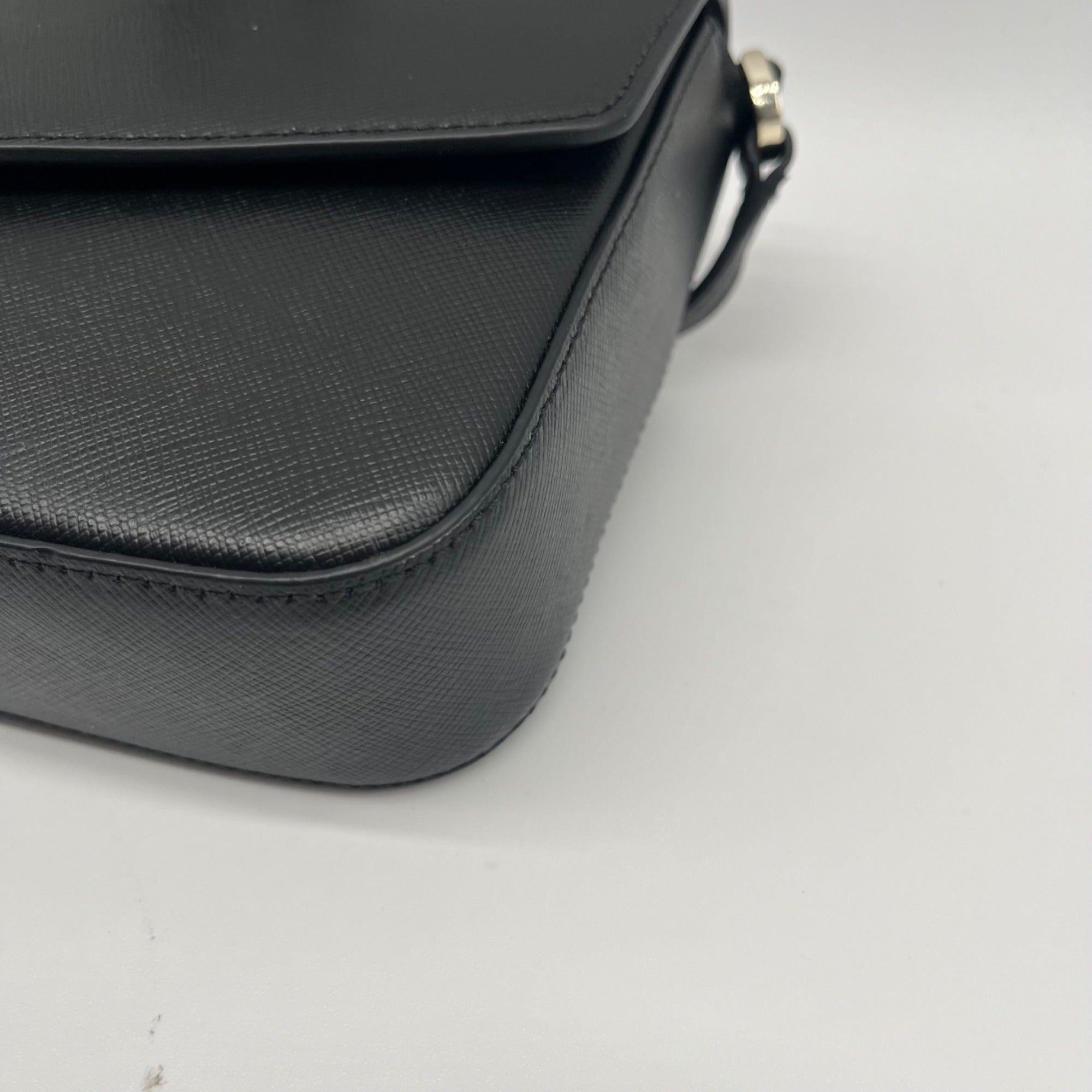 Kate Spade Black Saffiano Leather Sadie Envelope Crossbody Bag