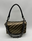Think Royln Soft Bronze Nylon Shoulder Bag