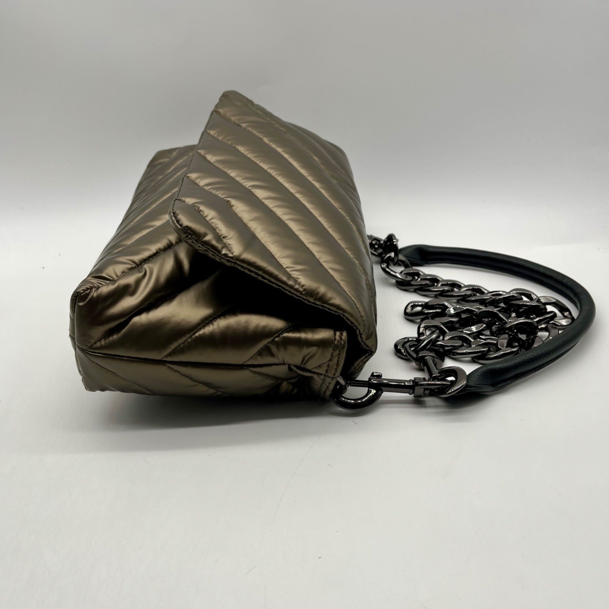 Think Royln Soft Bronze Nylon Shoulder Bag
