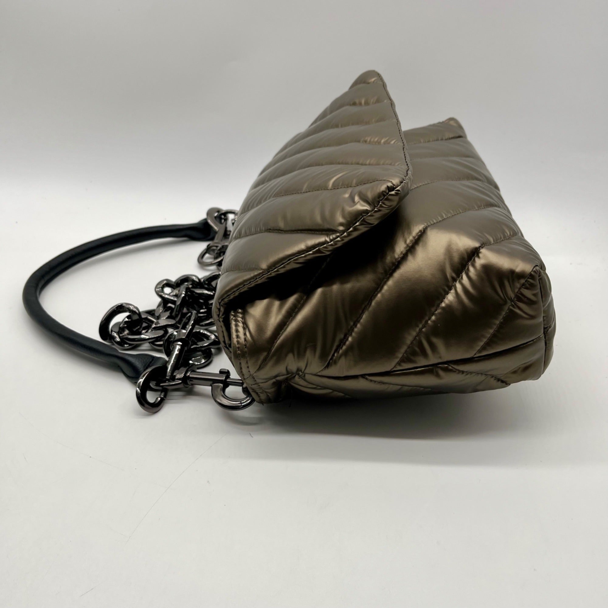 Think Royln Soft Bronze Nylon Shoulder Bag