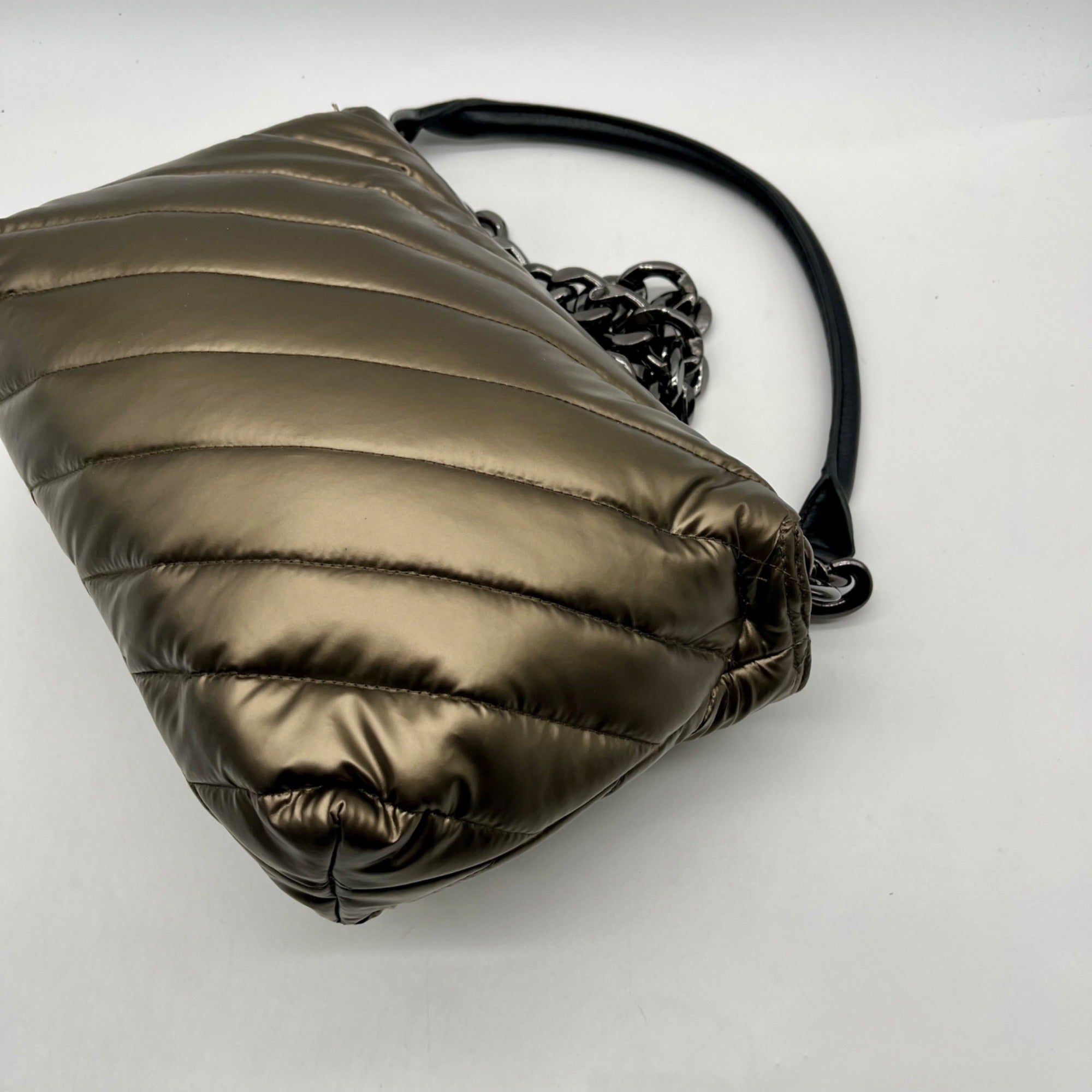 Think Royln Soft Bronze Nylon Shoulder Bag