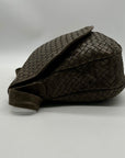 Bags By Mimi Grey Woven Leather Bag
