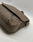 Bags By Mimi Grey Woven Leather Bag