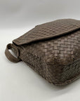 Bags By Mimi Grey Woven Leather Bag