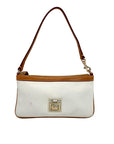 Dooney & Bourke White Pebble Grain Convertible Wristlet