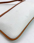 Dooney & Bourke White Pebble Grain Convertible Wristlet