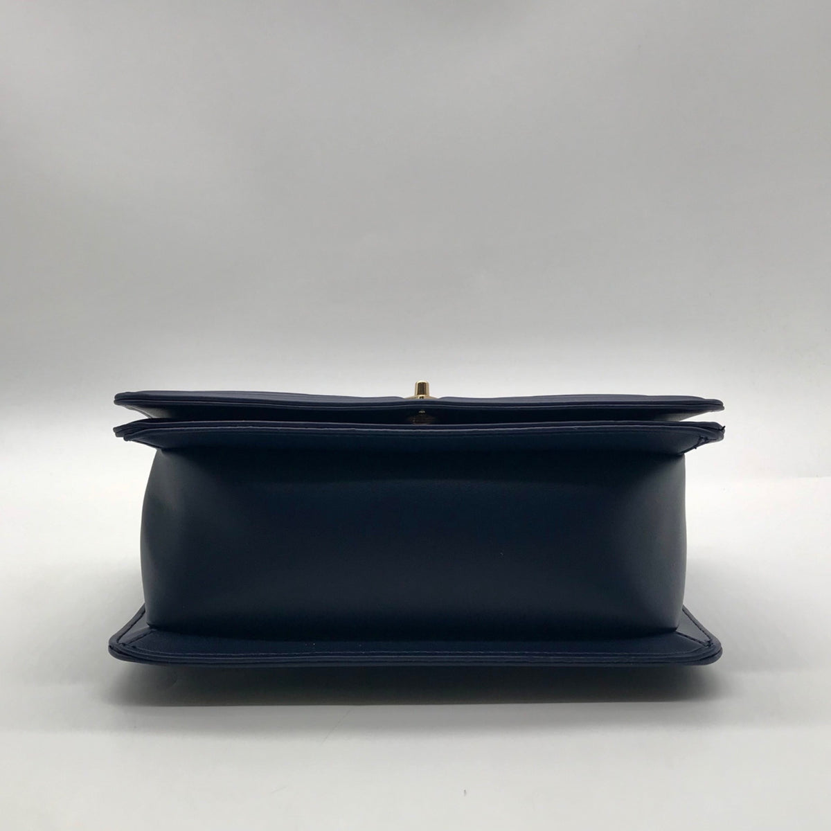 Valentino Orlandi Navy Blue Faux Leather Crossbody Bag