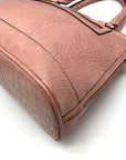 Giani Bernini Dusty Pink Croc Embossed Faux Leather Dome Satchel