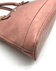 Giani Bernini Dusty Pink Croc Embossed Faux Leather Dome Satchel