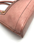 Giani Bernini Dusty Pink Croc Embossed Faux Leather Dome Satchel