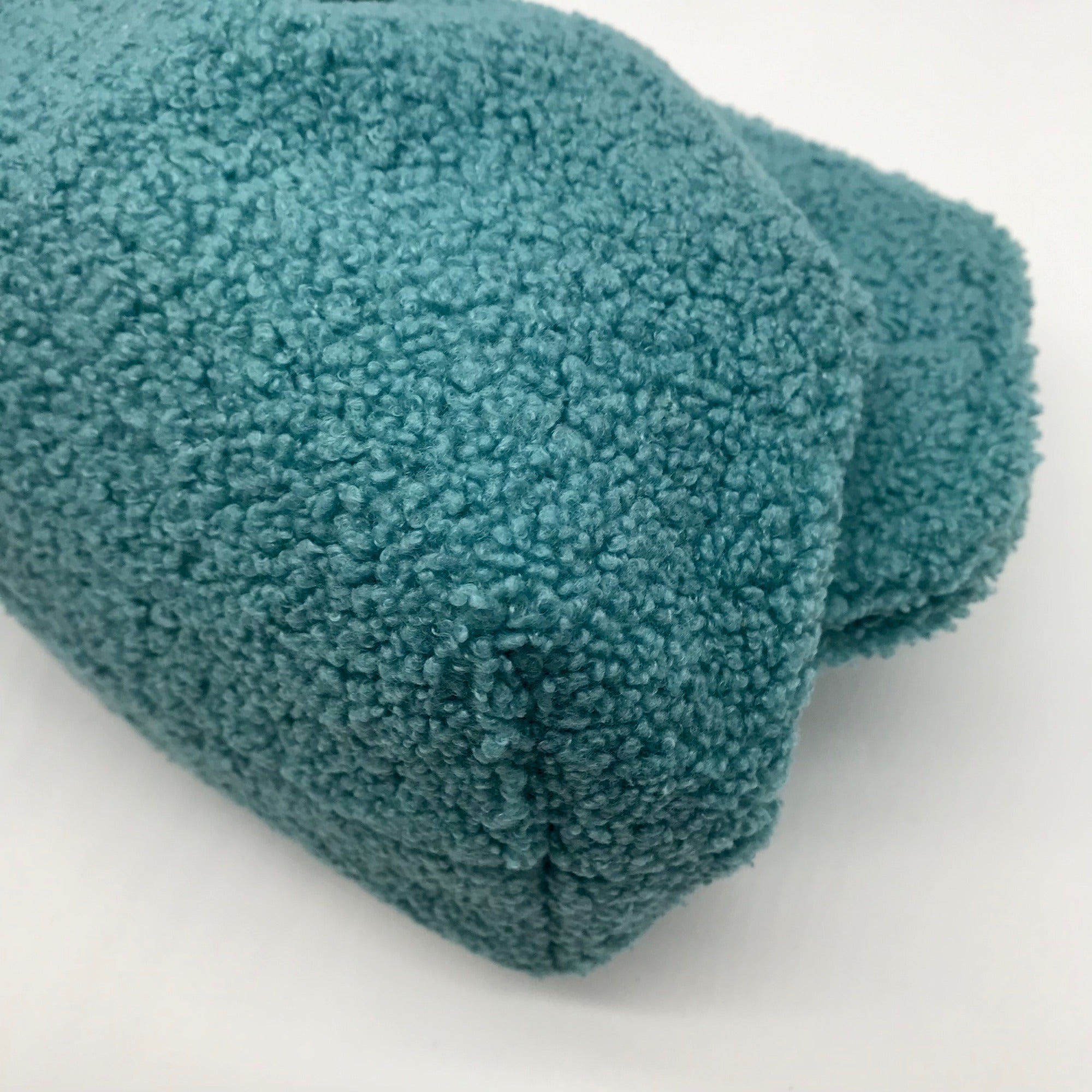 Themoire Teal Tia Re-Fur Shell Crossbody Clutch