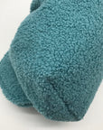 Themoire Teal Tia Re-Fur Shell Crossbody Clutch