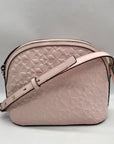 Kate Spade Pink Hollie Spade Embossed Leather Dome Crossbody Bag
