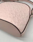 Kate Spade Pink Hollie Spade Embossed Leather Dome Crossbody Bag