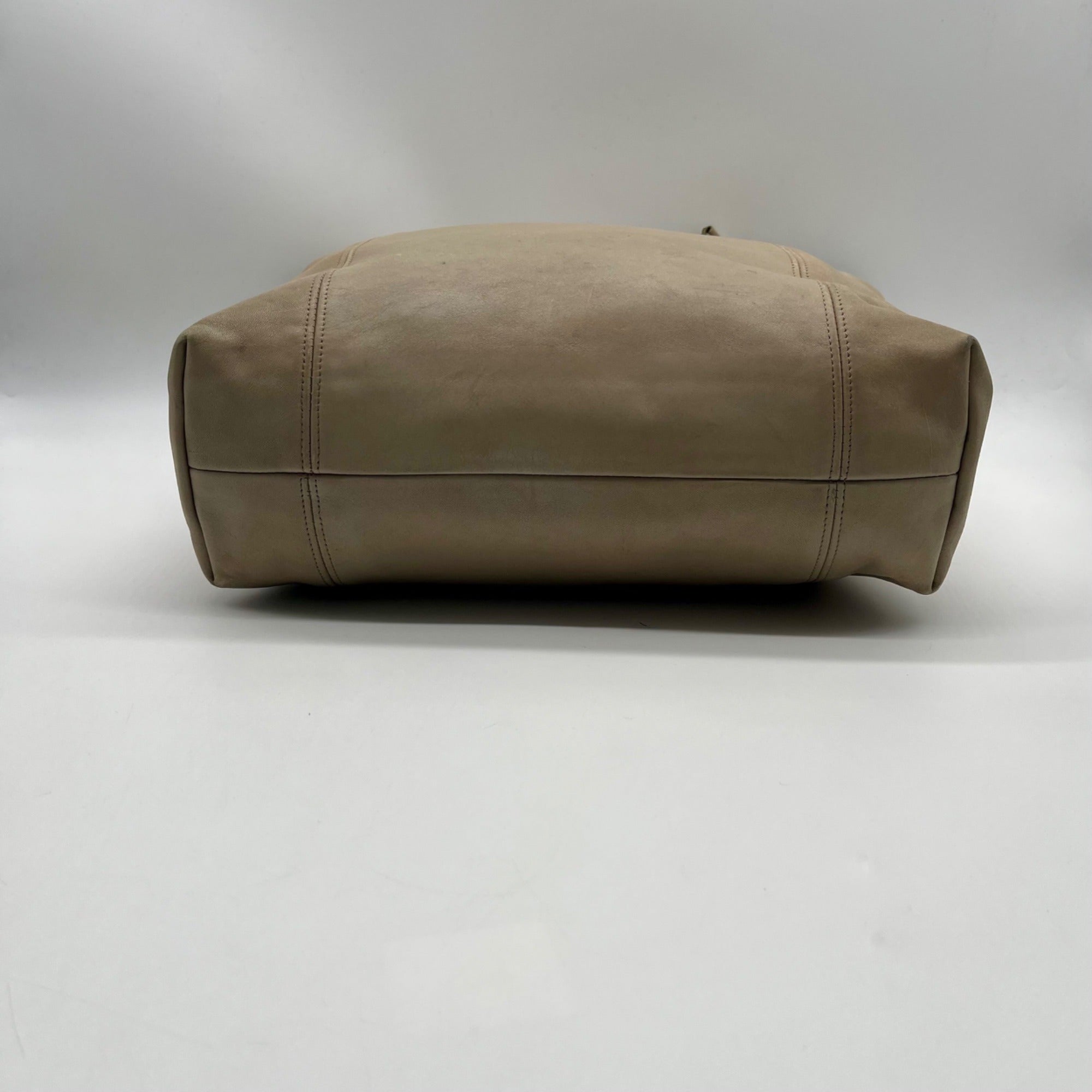 Coach Cream Slouchy Leather Shoulder Bag 9712