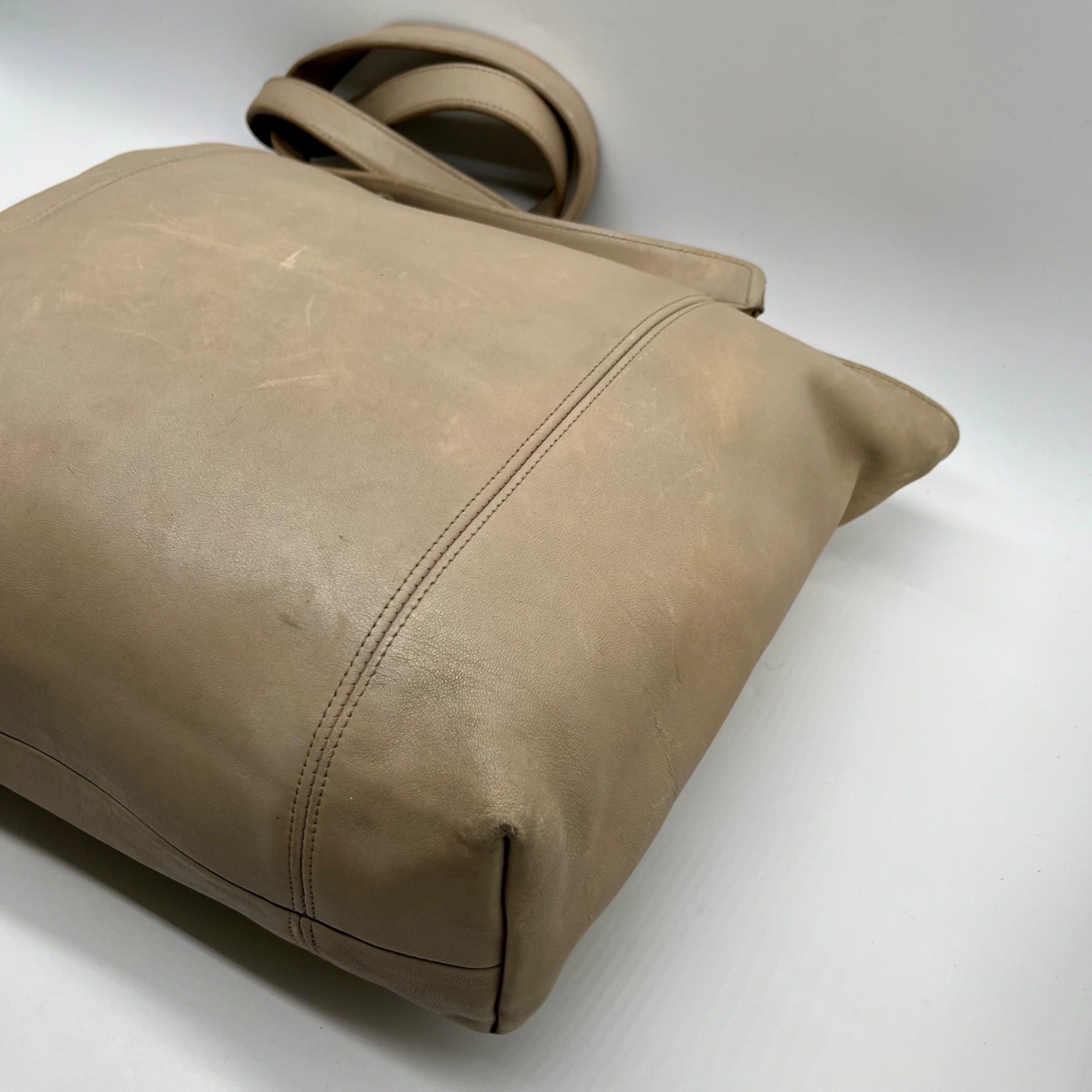 Coach Cream Slouchy Leather Shoulder Bag 9712