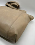 Coach Cream Slouchy Leather Shoulder Bag 9712